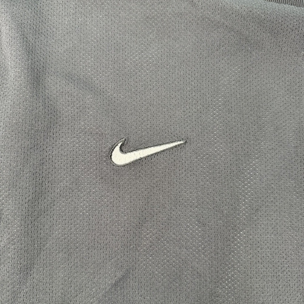 Vintage Y2K Nike Reversible Mesh Basketball Shirt Black white swoosh Size XL 90s - Picture 2 of 8